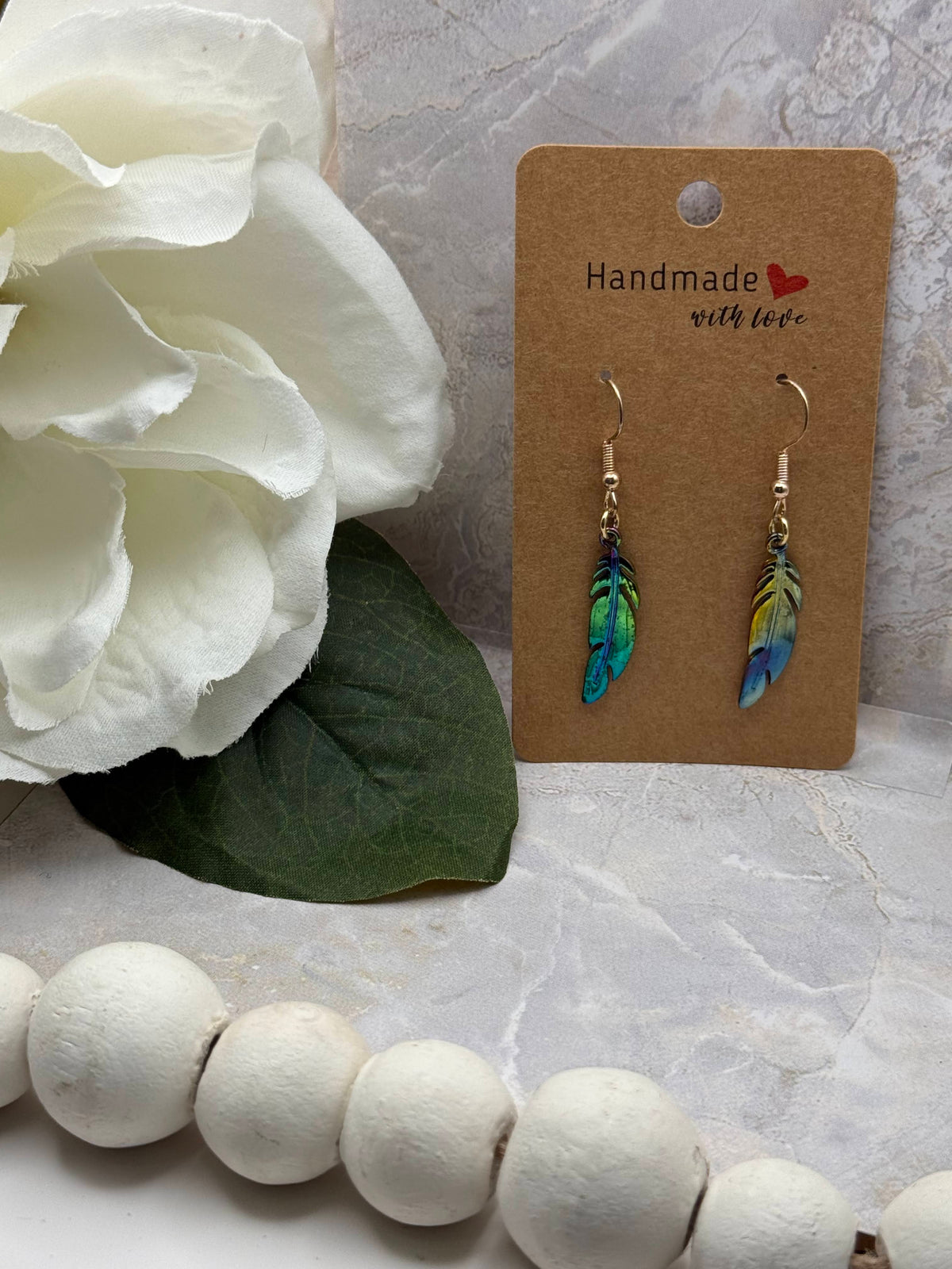 Aurora Feather Earrings