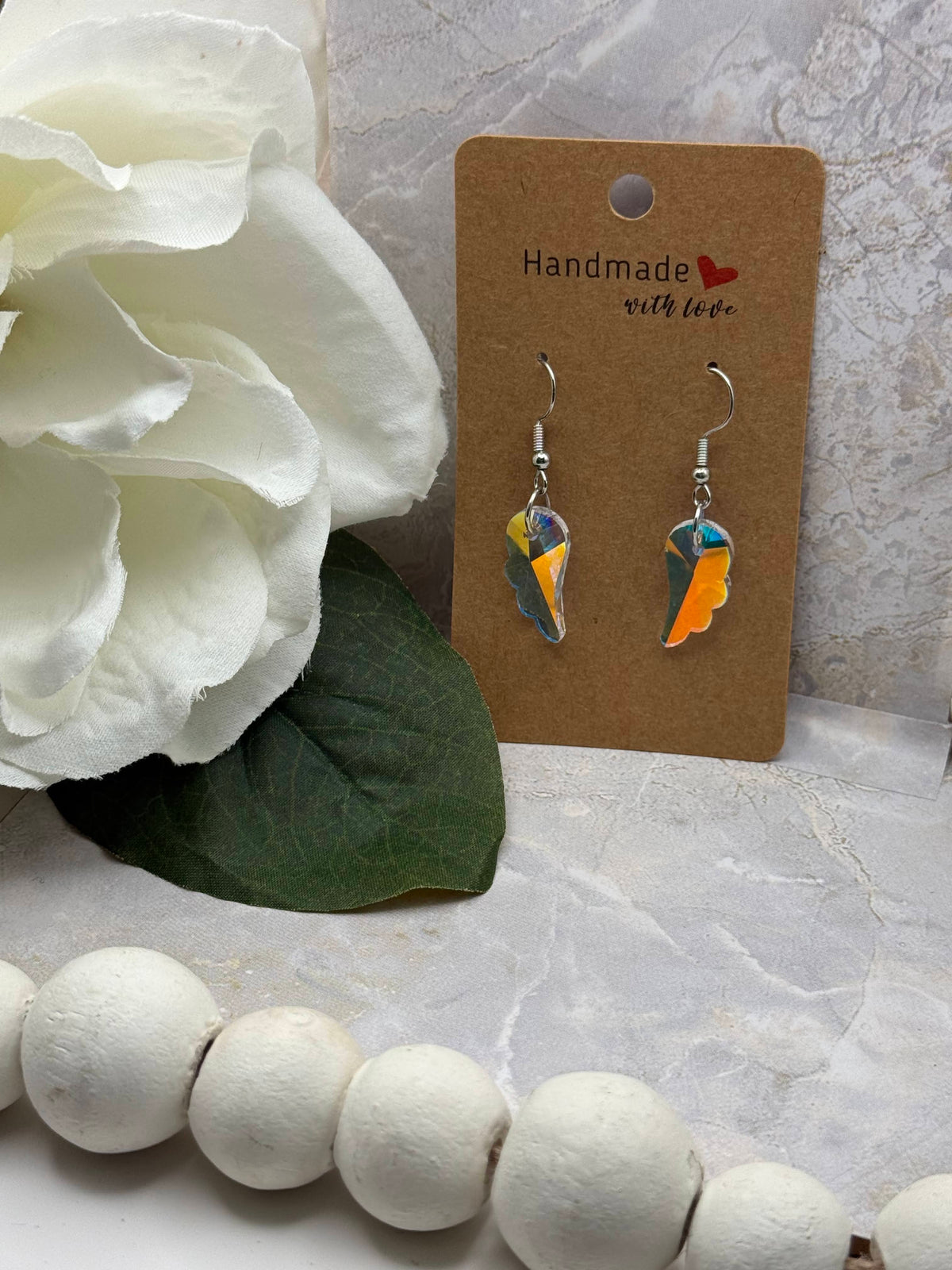 Sunset Angel Wing Earrings