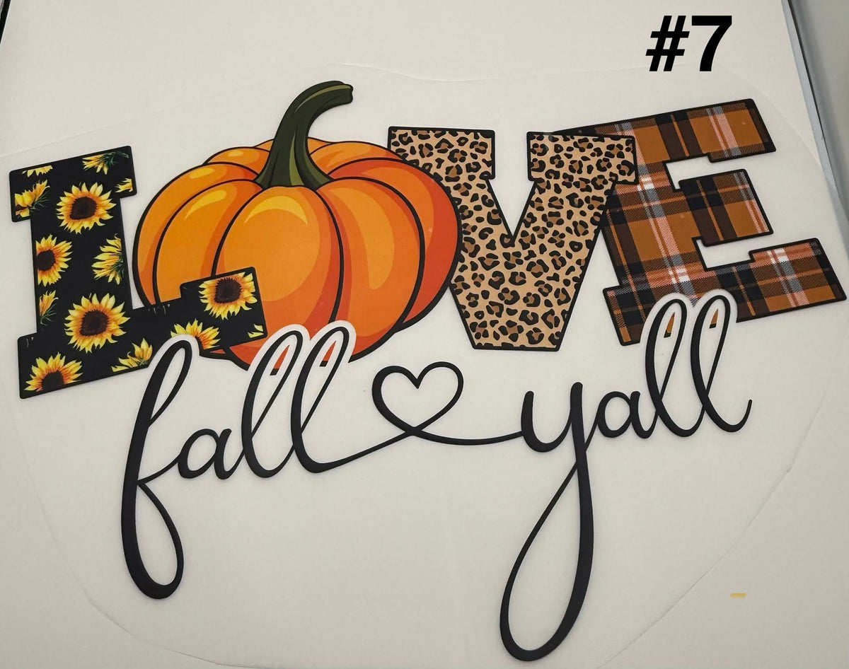 Fall & Halloween DTF Heat Transfers
