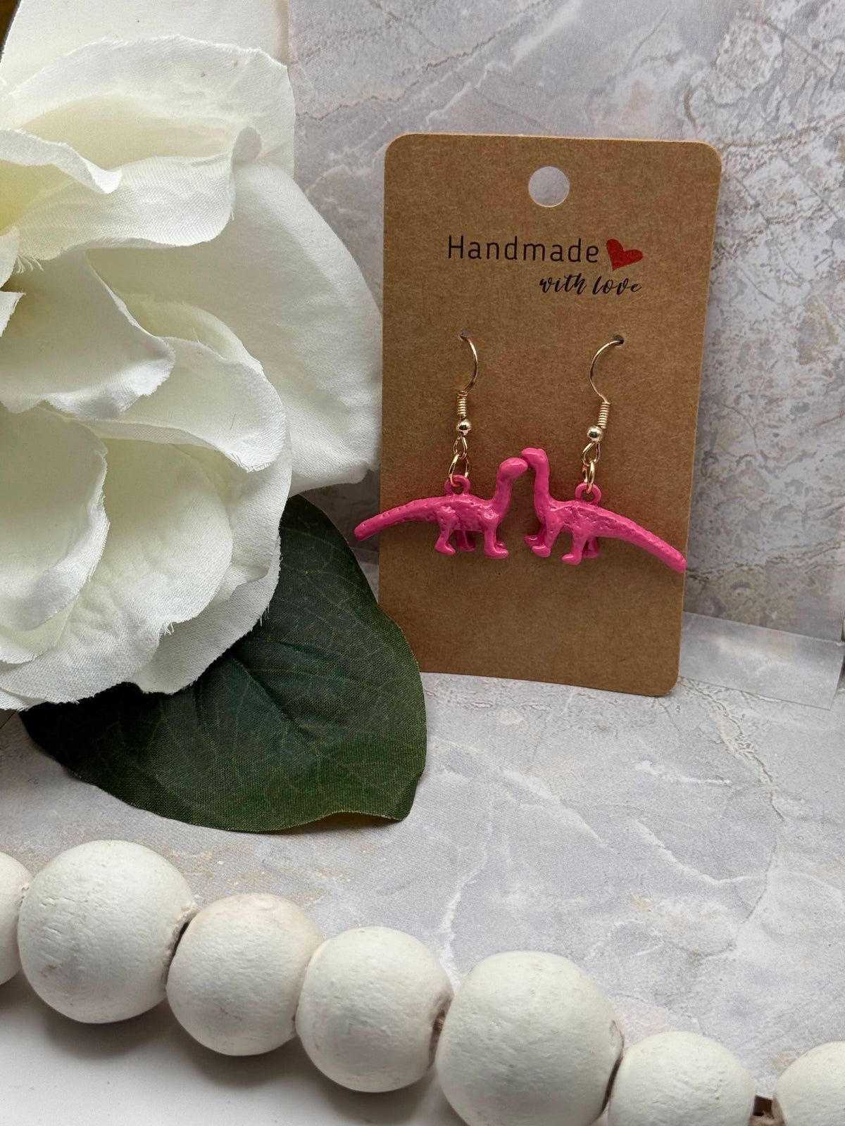 Pinkasaurus Earrings