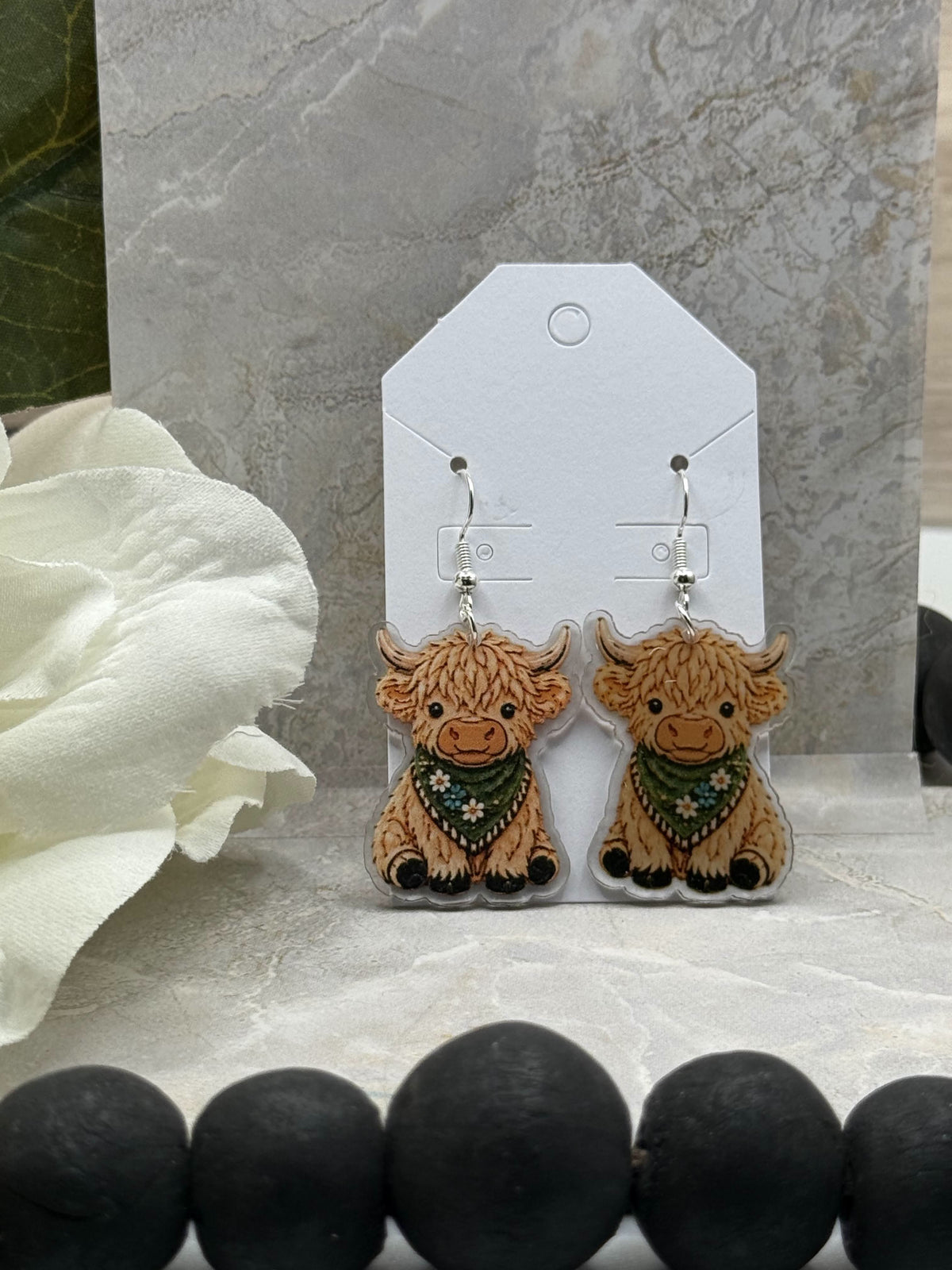 Highland Cow Dangle Earrings | Choose Your Style