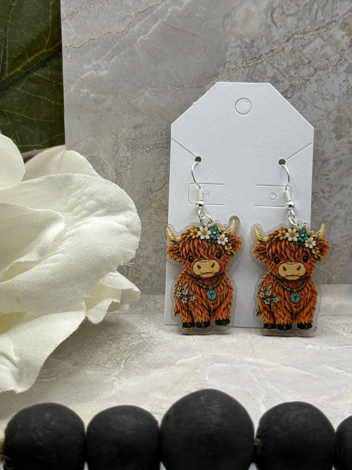 Highland Cow Dangle Earrings | Choose Your Style
