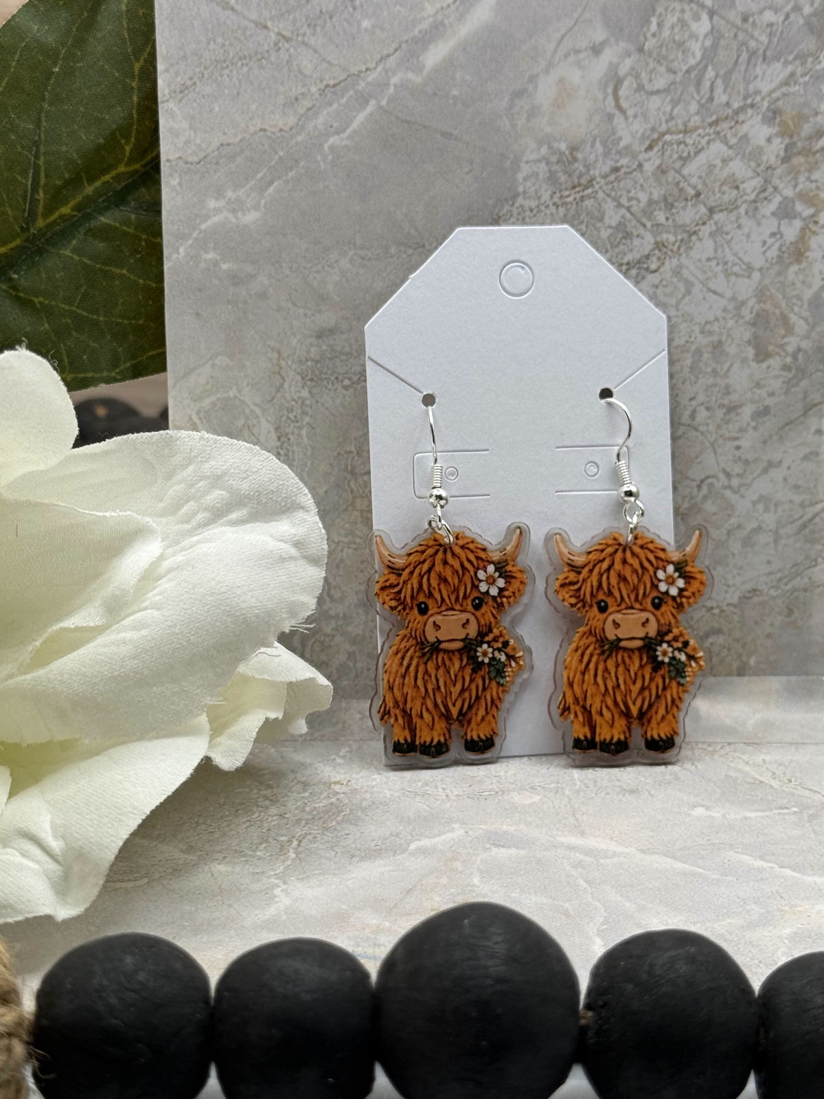 Highland Cow Dangle Earrings | Choose Your Style
