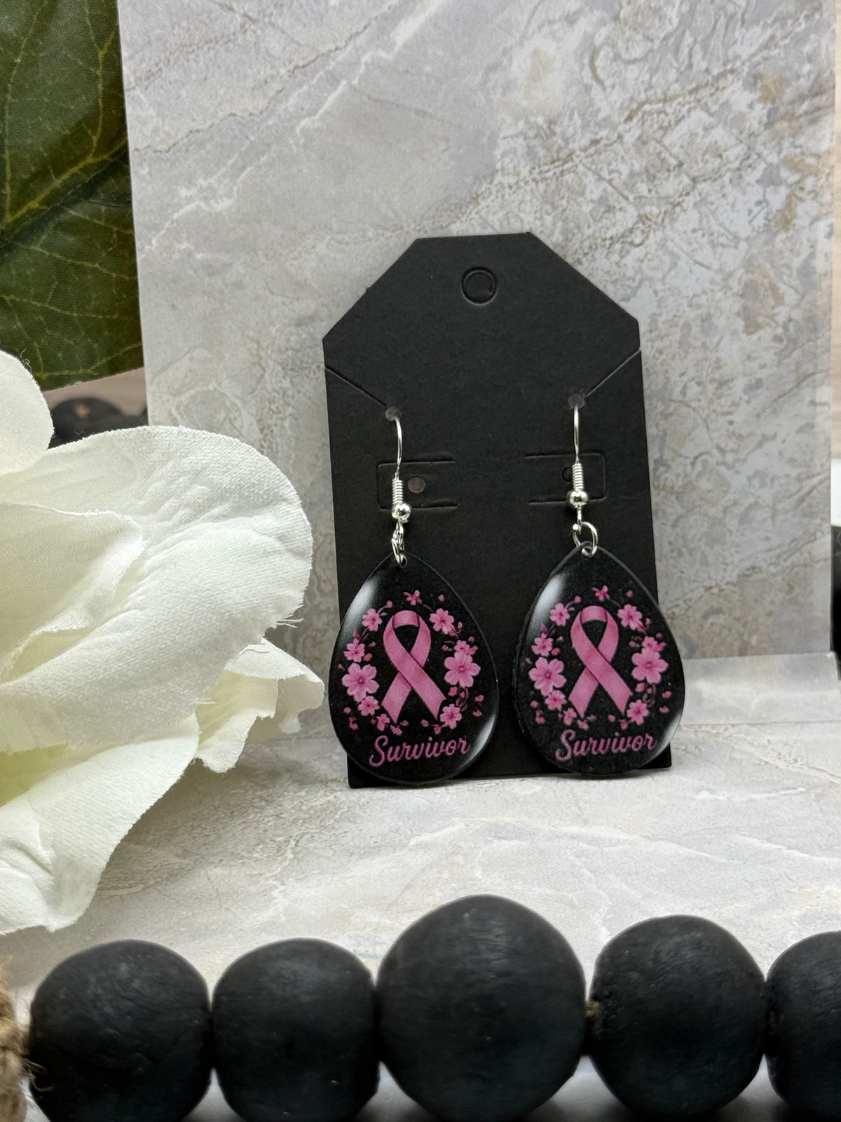 Breast Cancer Awareness Dangle Earrings | Choose Your Style